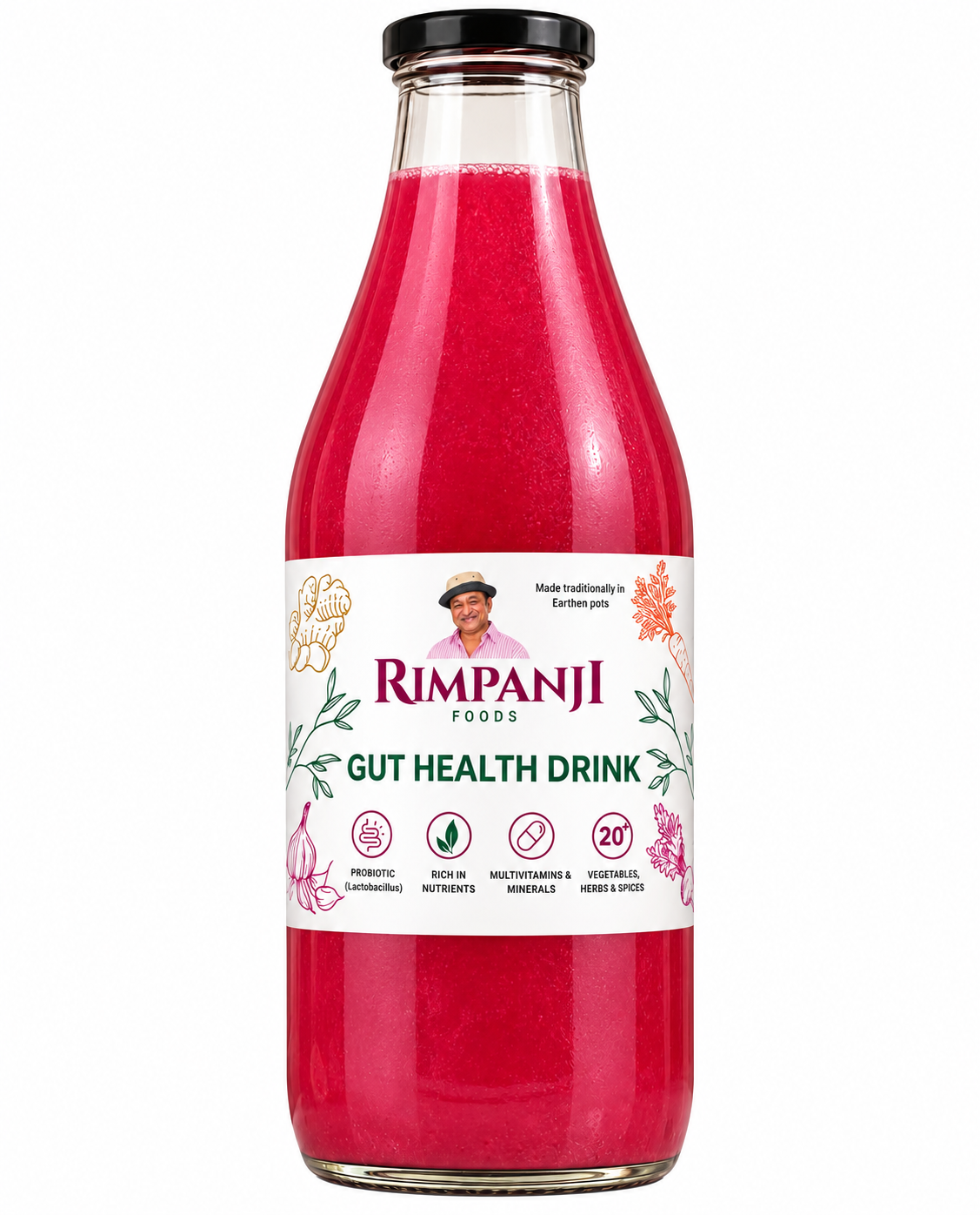 Rimpanji bottle with original label